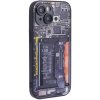 AppleMix Kryt pre Apple iPhone 15 - zvýšený okraj objektívu - guma / sklo - motív súčiastok telefónu