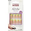 KISS Nalepovacie nechty Salon Acrylic French Color Hype 28 ks