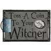 CurePink Netflix The Witcher Zaklínač Toss A Coin Šedá 60 x 40 cm