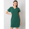 Rue Paris Dress-RV-SK-6757.39P dark green