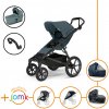 Set 7v1 Thule Urban Glide 4-wheel Dark Slate s magnetickou sponou + madlo + vanička Mid blue + JOMK príslušenstvo