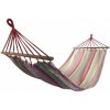 Houpací síť SEDCO - PolyCotton 200x90 cm, růžová/zelená