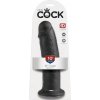 King Cock 10 - dildó s prísavkou (25cm) - čierny