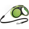 Flexi navíjacie vodítko New Comfort lanko S 8m/12 kg zelená červená modrá