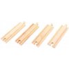Sada stredných drevených koľajníc, 4 kusy