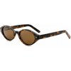 VeyRey acetátové slnečné okuliare polarizačné Aest, leopard obruba, hnedé sklá 8596545422794