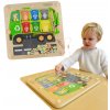 Masterkidz Magnetická Tabuľa Triedenie Odpadu Recyklačný Nákladné Auto Montessori