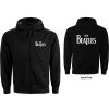 Mikina na zips The Beatles - Drop T Logo, Unisex,Čierna,L