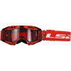 LS2 AURA ENDURO SÉRIES GOGGLE BLACK RED WITH CLEAR VISOR