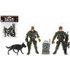 Teddies Sada vojaci so psom s doplnkami 6ks plast v sáčku 17x20x3cm
