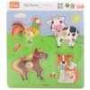 Viga Drevené puzzle - Domáce zvieratá