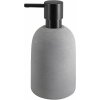 Spirella Dávkovač mydla GEMMA, keramika, 500 ml, sivý