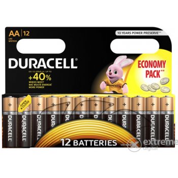 Duracell Alkalline AA 12ks 5000394203334