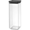 Brabantia Nádoba na uchovávanie potravín TASTY PLUS 2,5 l, tmavo šedá, plast