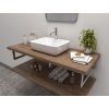 CERAMICA LATINA ATYP 60-80 x 46-50cm doska pod umývadlo, MDF/lamino, dub halifax cínový