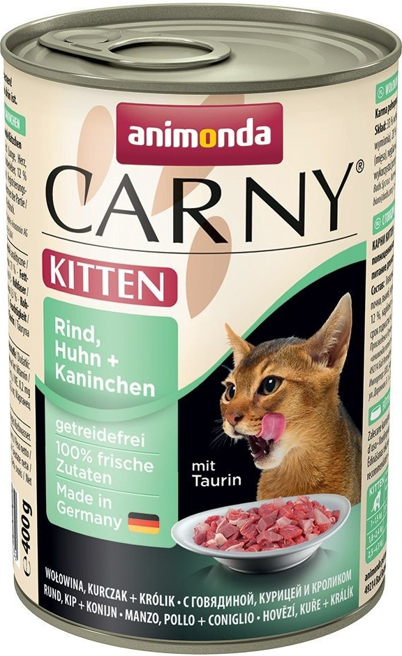 ANIMONDA CARNY Kitten hovädzie kura králik 400 g