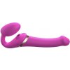 strap-on-me Multi Orgasm Strap-On Vibrator with Licking Stimulator Pink M