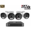 iGET HGNVK88504 - Kamerový UltraHD 4K PoE set, 8CH NVR + 4x IP 4K kamera, zvuk, SMART W/M/Andr/iOS PR1-HGNVK88504