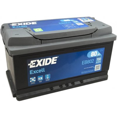 Exide Excell 12V 80Ah 700A EB802