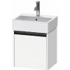 Duravit Ketho.2 - Umývadlová skrinka, 44x43x34 cm, 1 dvierka, pánty vľavo, matná biela K25070L18180000