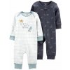 CARTER'S Overal 2 ks Blue chlapec LBB NB, veľ. 56