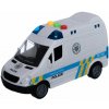 TEDDIES policajná dodávka na zotrvačník so zvukom a svetlom 15 cm