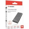 SSD Externí Verbatim TurboMetal SSD, 32023, 4000GB, Nero Backup, Stříbrná, obsahuje USB C, M.2, USB C