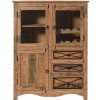 Bighome - OLDTIME Komoda z akácie, zapečatený prírodný, 106x45x136