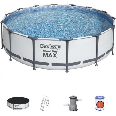 Bestway Bazén Bestway® Steel Pro MAX, 56950, filter, pumpa, rebrík, plachta, 4,27x1,07 m