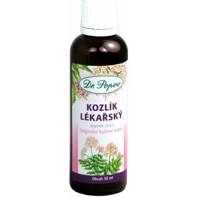 Dr.Popov Kozlík lékařský originální bylinné kapky 50 ml
