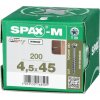 Skrutky do dreva Spax 4,5 x 45 mm, 200 ks
