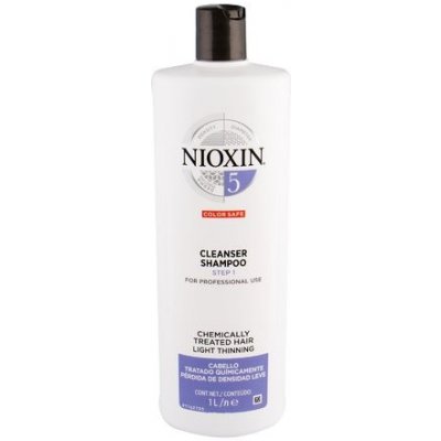 Nioxin System 5 Color Safe Cleanser Shampoo pre farbené rednúce vlasy 1000 ml