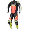 jednodílná kombinéza GP TECH 4, TECH-AIR kompatibilní, ALPINESTARS (červená fluo/žlutá fluo/černá/bílá, vel. 54)