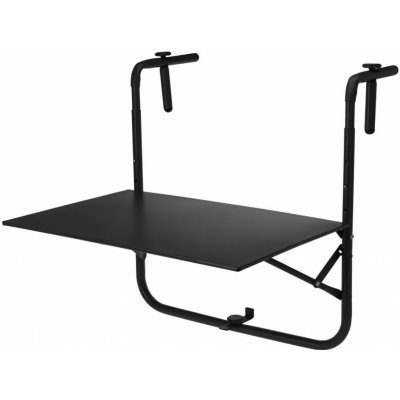 Spetebo 2.04 Balkónový stôl kovový 60x43 cm AMBIANCE čierna