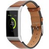 BStrap Leather Italy pro Fitbit Charge 3 / 4 coffee, velikost S STR00033