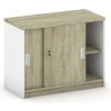 Nadstavba zasúvacia MIRELLI, 800 x 400 x 600 mm, biela/dub sonoma