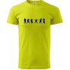 Karate postavy - Klasické pánske tričko vyššej gramáže - XS ( Limetková )