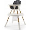 OYSTER HOME VYSOKÁ STOLIČKA NA KŔMENIE 4V1 - MOON, SIVÁ