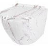 Rea CARLOS Aiax - závesná WC misa Rimless 49x37 s pomaly-padajúcim sedátkom, biela, REA-C6385
