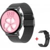 Bomba Smart hodinky ES055 - NFC, GPS, športové funkcie + remienok naviac Farba: Čierna ES055_METAL-BLACK_WITH-EXTRA-STR
