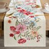Eurofirany Gobelínový behúň maľované kvety 1413 Bavlna/Acryl/Pes 45x140 cm