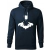 T-ričko Batman pánska mikina Farba potlače: Čierna, Veľkosť: 3XL, Farba mikiny: Biela