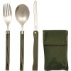 MFH Jedálenské príbory Camping skladacie s puzdrom 33573