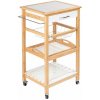Wenko Kuchyňský vozík FINJA na kolečkách, bambusové dřevo + MDF, WENKO