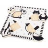 Bigjigs Toys Dřevěné vkládací puzzle černobílé tvary 2