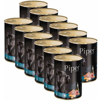 Piper Adult s jahňacinou, mrkvou a hnedou ryžou 12 x 400 g