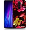 Picasee silikónový prehľadný obal pre Xiaomi Redmi Note 8 Pro - Dark Peonny