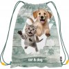 Vrecko na prezuvky s potlačou JUNIOR S8 - Cat & Dog