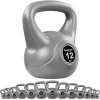 MOVIT® 12 kg Kettlebell činka sivá
