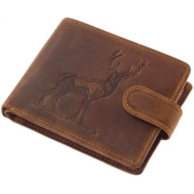 pánska kožená lovecká peňaženka s jeleňom GPPN393